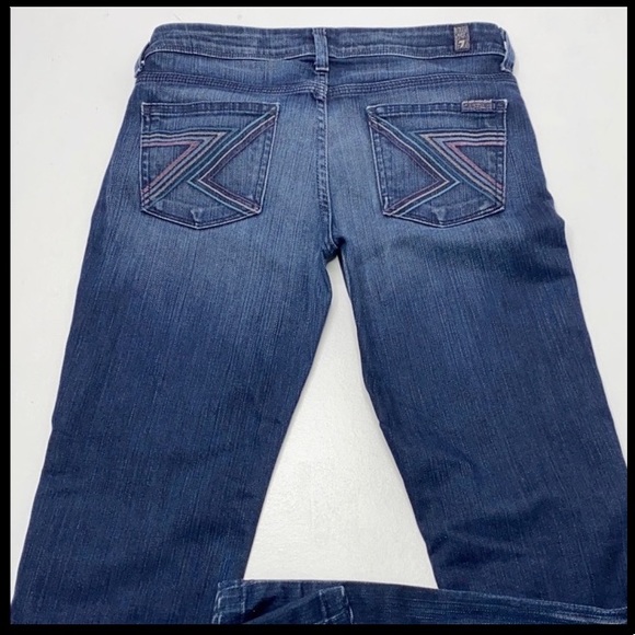 7 For All Mankind Flynt Dark wash Bootcut Jeans 26 - Picture 14 of 14